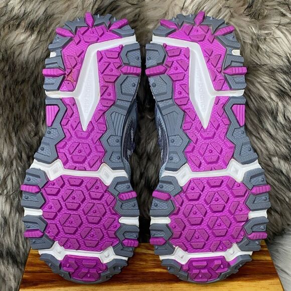 New Balance Womens 410 V6 WT410LL6 Gray/Purple Running Shoes Sneakers Sz 5B/35EU - Picture 7 of 10